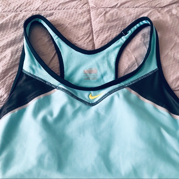 Nike Dri-FIT Training Blue Tank Bra Top Large - Picture 7 of 8